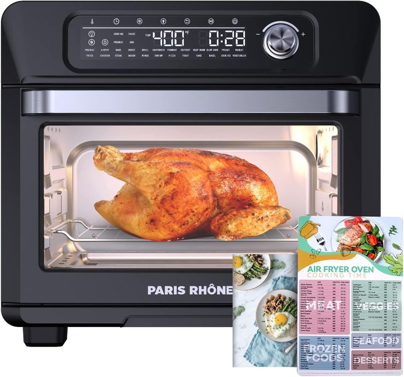 Photo 1 of Air Fryer Toaster Oven Combo, Paris Rhône 24-in-1 Countertop Convection Ovens, 26QT Large Rotisserie Cooker with Led Digital Touchscreen, Sensitive Knob