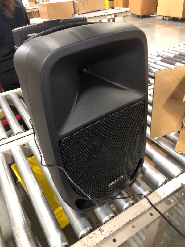 Photo 1 of Pyle 1000W Portable Bluetooth PA Speaker - 10'' Karaoke Speaker System with UHF Wireless Microphone, Remote Control & Built-in Rechargeable Battery, MP3/USB/SD, LED Battery Indicator Lights - PSBT105A