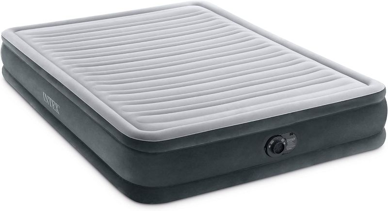 Photo 1 of 
INTEX 67769ED Dura-Beam Deluxe Comfort-Plush Mid-Rise Air Mattress: Fiber-Tech – Queen Size – Built-in Electric Pump �– 13in Bed Height – 600lb Weight Capacity