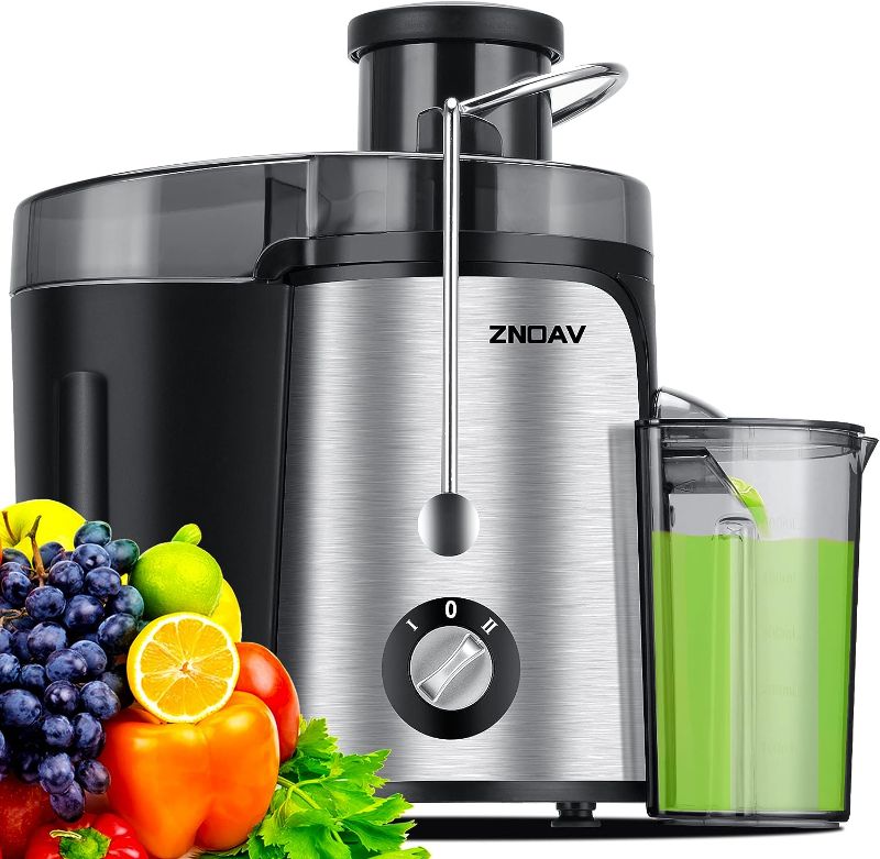 Photo 1 of uicer Machine, 600W Juicer with 3.5” Wide Chute for Whole Fruits and Veg, Juice Extractor with 3 Speeds, BPA Free, Easy to Clean, Compact Centrifugal Juicer Anti-drip