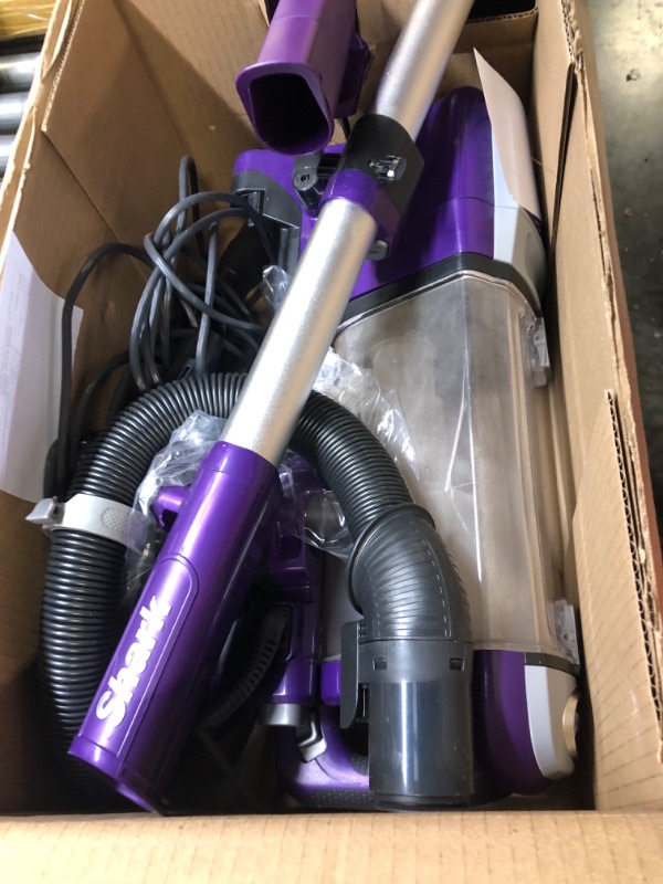 Photo 3 of Shark NV352 Navigator Lift Away Upright Vacuum, Hepa Filter, Anti-Allergen Technology, Swivel Steering, Ideal for Carpet, Stairs, & Bare Floors, with Wide Upholstery & Crevice Tools, Lavender