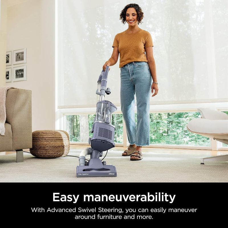 Photo 1 of Shark NV352 Navigator Lift Away Upright Vacuum, Hepa Filter, Anti-Allergen Technology, Swivel Steering, Ideal for Carpet, Stairs, & Bare Floors, with Wide Upholstery & Crevice Tools, Lavender