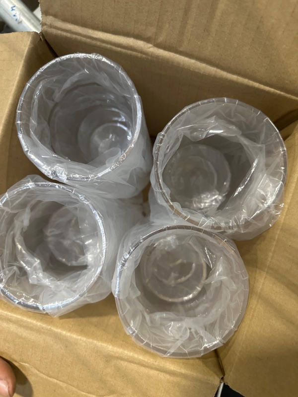 Photo 3 of 4 Sets 16 Pcs Acrylic Cylinder Vase Bulk Clear for Centerpieces Flowers Decor Candle Holder Modern Serene Spaces Living Wedding Reception Acrylic Vases Non Breakable Plastic, 4'', 6'', 8'', 10'' High