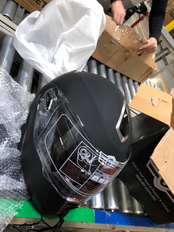 Photo 1 of AHR Motorcycle Helmet Dual Visor Modular Flip up Full Face Helmet DOT Approved - AHR Helmet Run-M1 & M3 for Adult Motorbike Street Bike Moped Racing