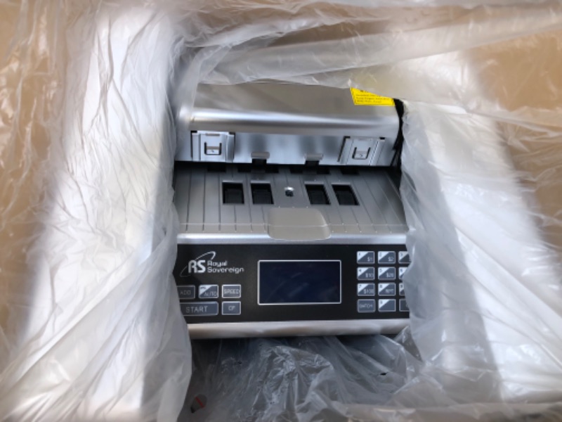 Photo 3 of Royal Sovereign USD High Speed Bill Counter with Value Counting and Maximum Security UV/MG/IR/DD Counterfeit Detection, High Volume Money Counter (RBC-ED350)