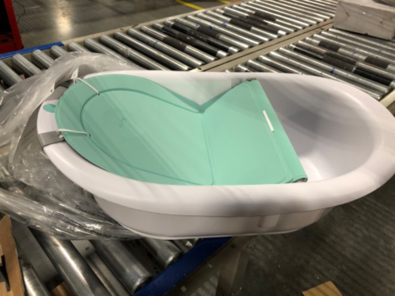 Photo 3 of 4-in-1 Grow-with-Me Bath Tub by Frida Baby Transforms Infant Bathtub to Toddler Bath Seat with Backrest for Assisted Sitting in Tub