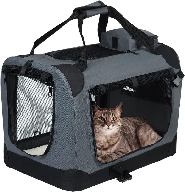 Photo 1 of ACSUZ Portable Oxford Dog Cat Carrier Bag Pet Puppy Travel Bags Breathable Mesh Cat Dogs Outdoor