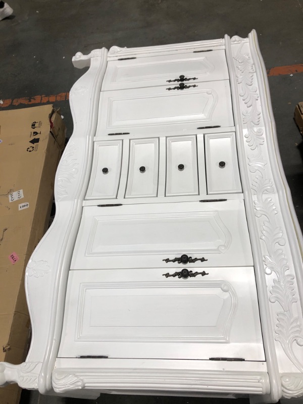 Photo 2 of ********* 5FT/60INCHES******** Benton Collection 60'' Antique White Classic Beckham Bathroom Sink Vanity Model CF-3882W-AW-60