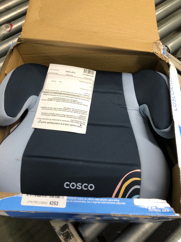 Photo 2 of Cosco Topside Backless Booster Car Seat, Lightweight 40-100 lbs, Rainbow