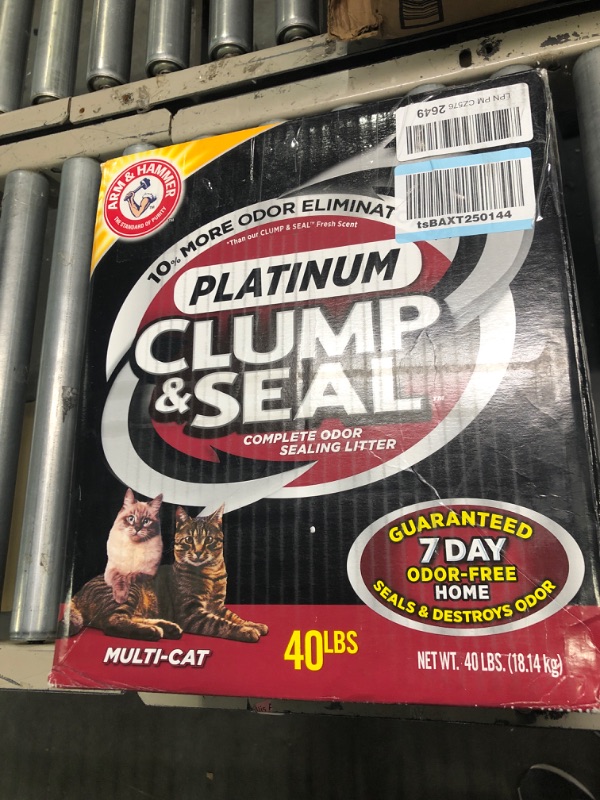 Photo 2 of ARM & HAMMER Clump & Seal Platinum Cat Litter 40 lb