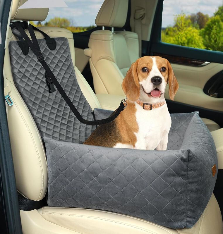 Photo 1 of 
Sakgos Dog Car Seat for Large Medium Dogs, Washable Dog Booster Pet Car Seat for Small Dogs, Anti-Slip Dog Travel Car Dog Bed for Car Front or Back Seat...