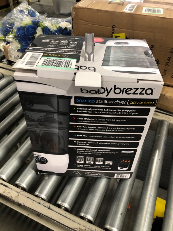 Photo 2 of Baby Brezza Baby Bottle Sterilizer and Dryer Advanced – Electric Steam Sterilization Machine – Universal Sterilizing for All Bottles: Plastic + Glass + Pacifiers + Breast Pump Parts - HEPA Filtration