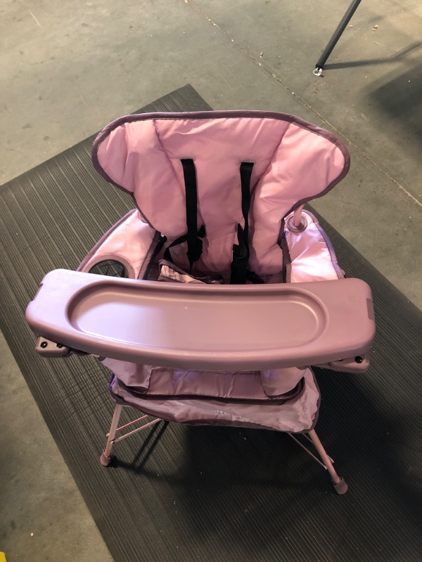 Photo 3 of Baby Delight Go with Me Uplift Deluxe Portable High Chair | Travel High Chair | Sun Canopy | Indoor and Outdoor | Canyon Rose