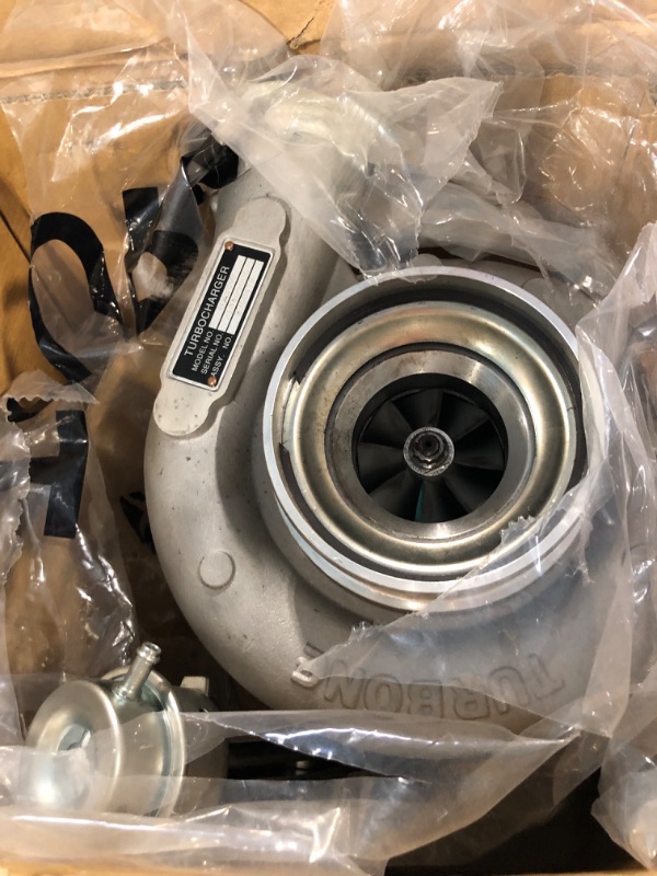 Photo 3 of BLACKHORSE-RACING Diesel Turbocharger HX35 HX35W Turbo Charger with Internal Wastegate Turbine Compatible with 1999 2000 2001 2002 Dodge Ram 2500 3500 5.9L Truck 6BT Cummins Engine (3592766)