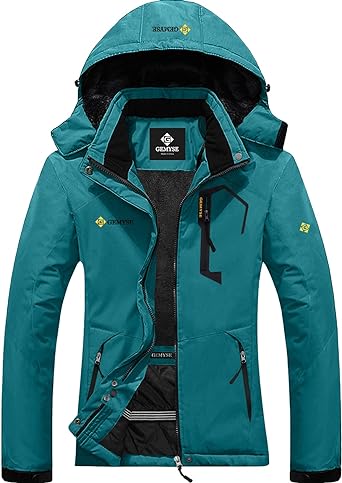 Photo 1 of GEMYSE Women's Mountain Waterproof Ski Snow Jacket Winter Windproof Rain Jacket