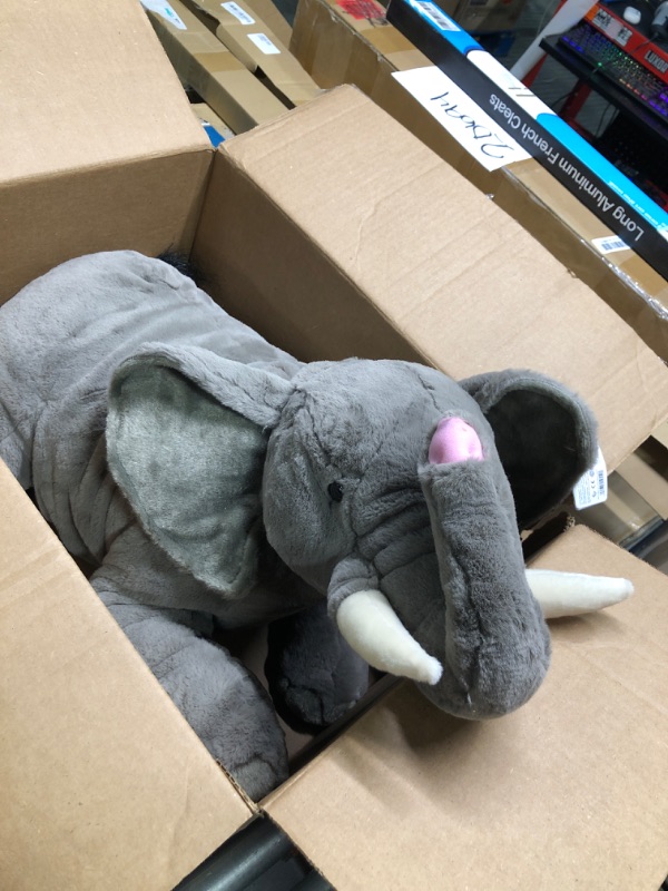 Photo 3 of WILD REPUBLIC Jumbo Elephant Plush, Giant Stuffed Animal, Plush Toy, Gifts for Kids, 30 Inches