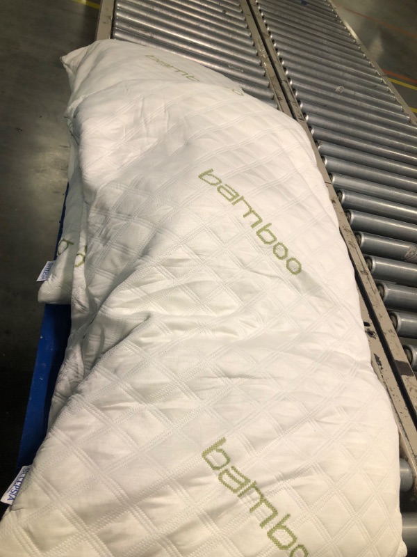 Photo 3 of  2.Mattress Encasement Shredded Memory Foam Pillow with Bamboo Cover (Queen