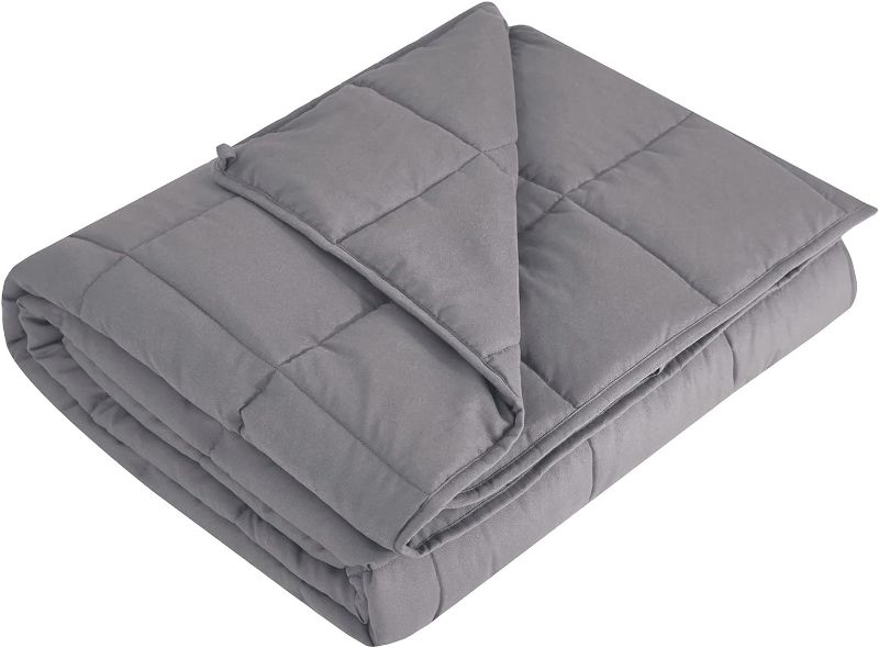 Photo 1 of 
L'AGRATY Weighted Blanket - 48"x72" 15lbs Cooling Breathable Heavy Blanket Microfiber Material with Glass Beads Big Blanket for Adult All-Season...
Color:Light Grey