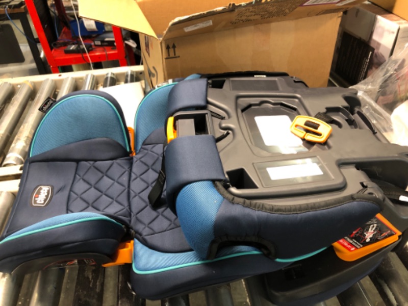 Photo 1 of Chicco KidFit Zip Plus 2-in-1 Belt-Positioning Booster Car Seat, Backless and High Back Booster Seat, For children aged 4 years and up and 40-100 lbs. | Seascape/Blue KidFit Zip Plus Seascape/Blue