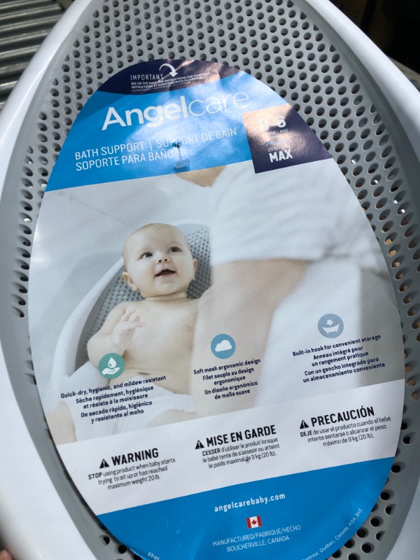 Photo 4 of Angelcare Baby Bath Support (Grey) | Ideal for Babies Less than 6 Months Old