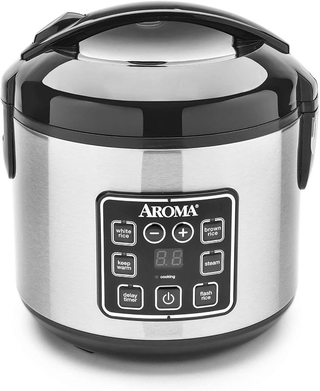 Photo 1 of 8 Cup Digital Cool-Touch Rice Cooker and Food Steamer, Stainless, ARC-914SBD