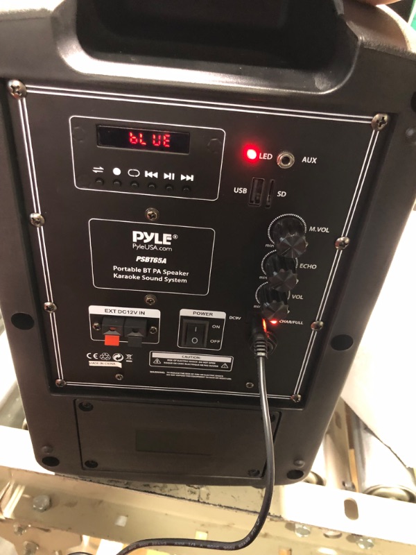 Photo 5 of Pyle PSBT65A Compact & Portable Bluetooth PA Speaker