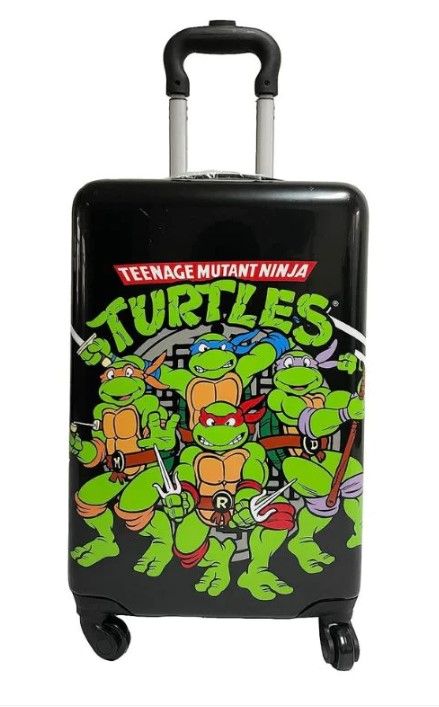 Photo 1 of (SMALL CARRY ON) Fast Forward Kids licensed Hard-side Spinner Luggage (Teenage Mutant Ninja Turtle)
