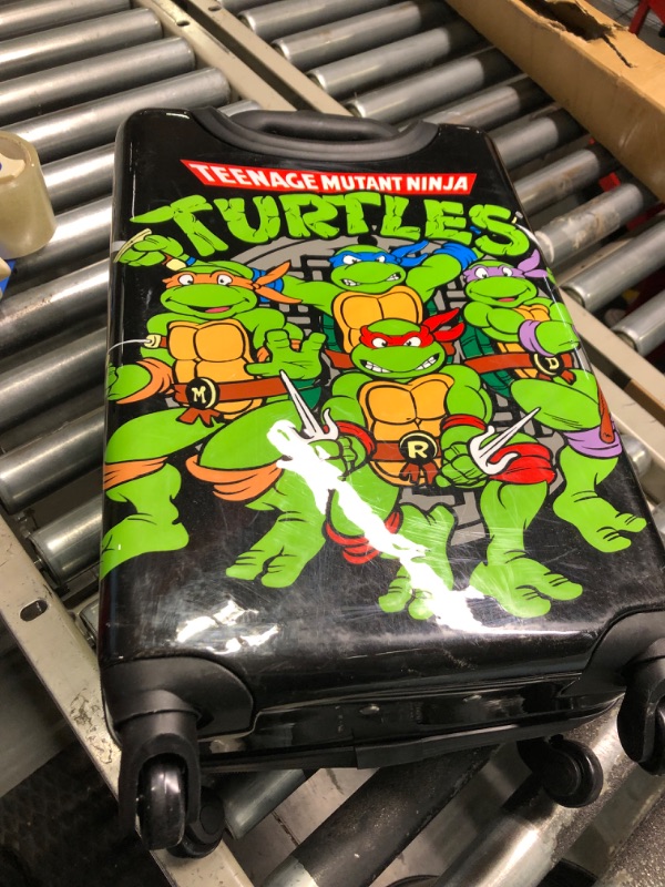 Photo 3 of (SMALL CARRY ON) Fast Forward Kids licensed Hard-side Spinner Luggage (Teenage Mutant Ninja Turtle)
