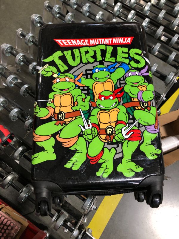 Photo 5 of (SMALL CARRY ON) Fast Forward Kids licensed Hard-side Spinner Luggage (Teenage Mutant Ninja Turtle)
