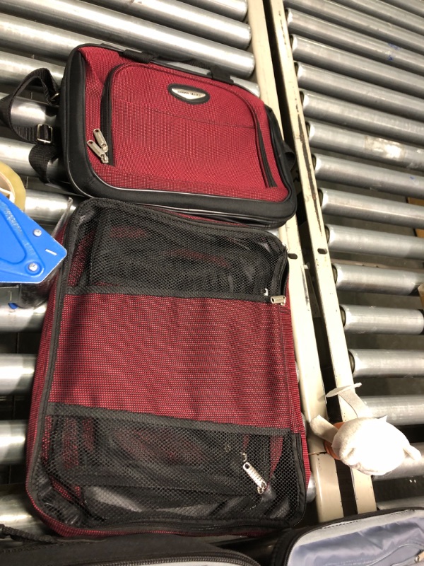 Photo 6 of **Great condition** Travel Select Amsterdam Expandable Rolling Upright Luggage, Burgundy, 8-Piece Set
