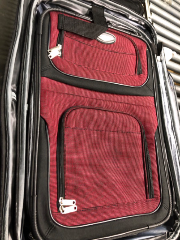 Photo 5 of **Great condition** Travel Select Amsterdam Expandable Rolling Upright Luggage, Burgundy, 8-Piece Set
