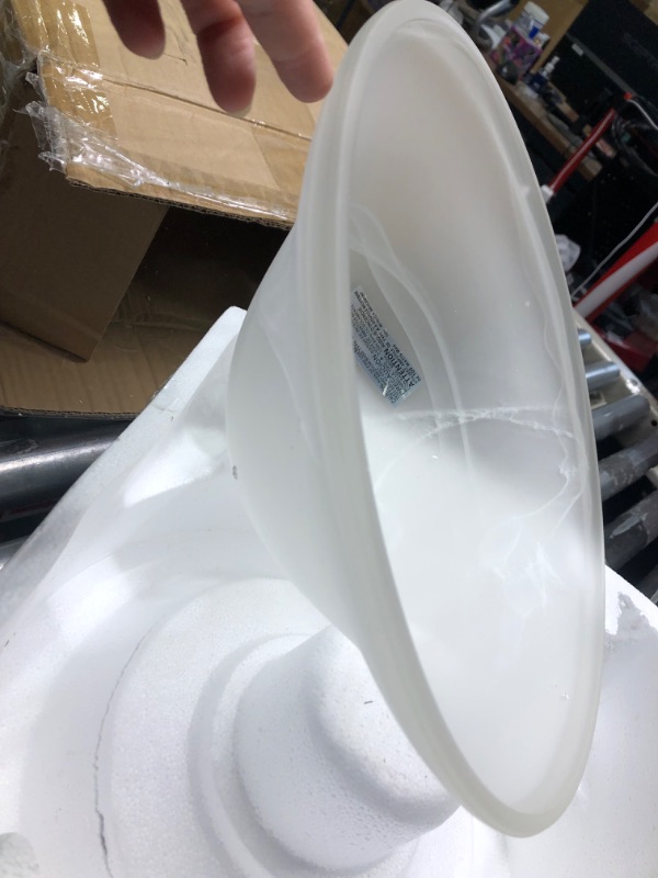 Photo 5 of **See Photos** Marbelized White Glass Shade