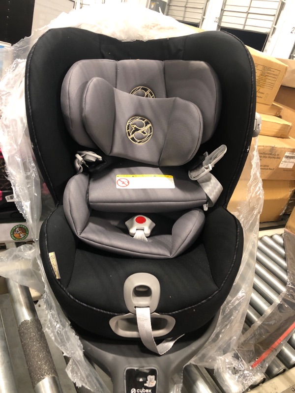 Photo 2 of CYBEX Sirona S with SensorSafe, Convertible Car Seat, 360° Rotating Seat, Rear-Facing or Forward-Facing Car Seat, Easy Installation, SensorSafe Chest Clip, Instant Safety Alerts, Premium Black Car Seat Pepper Black