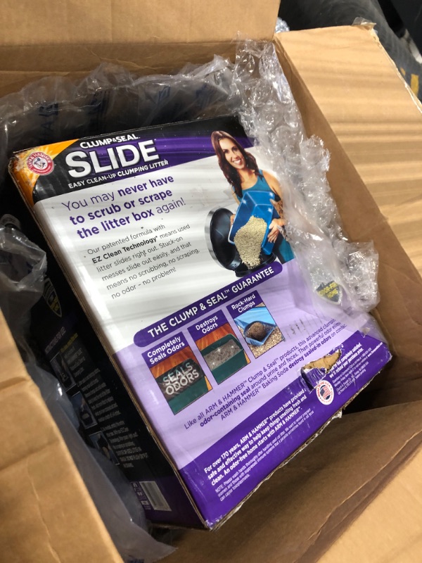Photo 1 of Arm & Hammer Litter Platinum Slide Multi-Cat Cat Litter, 37-lb box