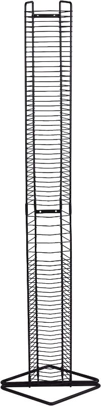 Photo 1 of Atlantic Onyx Wire CD Tower - Holds 80 CDs in Matte Black Steel, PN 1248 