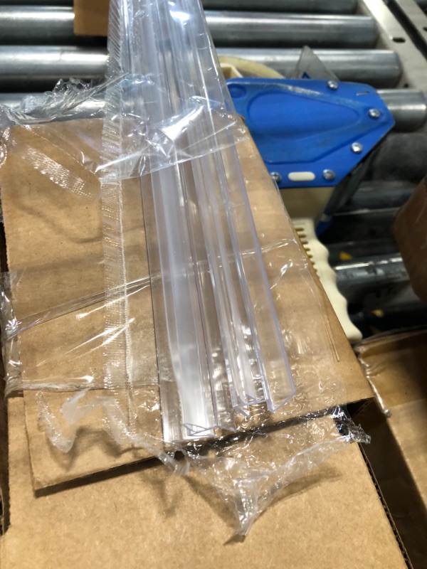 Photo 1 of 2-Pack Butecare Frameless Shower Door Bottom Seal – Stop Shower Leaks and Create a Water Barrier (3/8” x 39”) 3/8'' Bottom