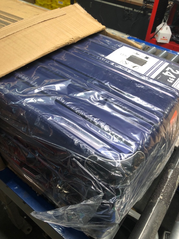 Photo 1 of Coolife Luggage Expandable(only 28") Suitcase PC+ABS Spinner 20in 24in 28in Carry on (navy new