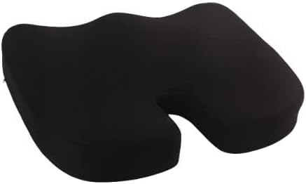 Photo 1 of Seat Cushion for Office Chair- 100% Memory Foam, Firm Coccyx Pad - Tailbone, Sciatica, Lower Back Pain Relief - Contoured Posture Corrector for Car, Wheelchair, Computer and Desk Chair