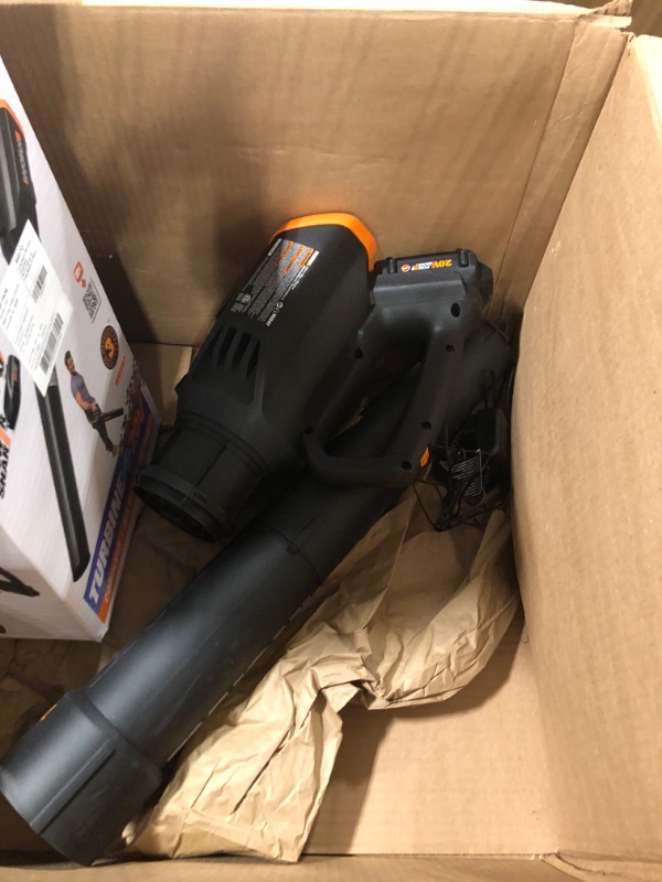 Photo 4 of WORX 20V Turbine Cordless Two-Speed Leaf Blower Power Share - WG547 (Battery & Charger Included) and WA3525 20V PowerShare 2.0 Ah Replacement Battery w/ Battery