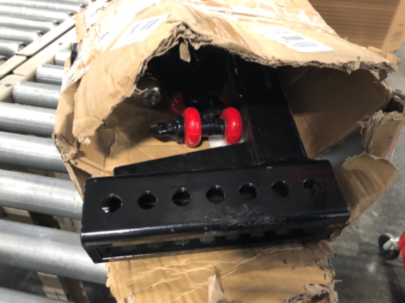 Photo 1 of Ayleid Trailer Hitch Tri-Ball Mount with Hook&Pin&Rotatable Tow Shackle,Fits 2-in Receiver with 1-7/8-in,2-in,2-5/16-in Hitch Ball (C-Adjustable with Shackle)