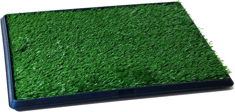 Photo 1 of Artificial Grass Puppy Pee Pad for Dogs and Small Pets - 16x20 Reusable 3-Layer Training Potty Pad with Tray - Dog Housebreaking Supplies by PETMAKER