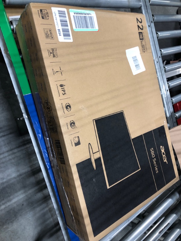 Photo 1 of Acer 21.5 Inch Full HD (1920 x 1080) IPS Ultra-Thin Zero Frame Computer Monitor (HDMI & VGA Port), SB220Q bi