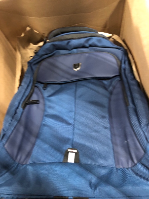 Photo 1 of AOKING 18/20 Inch Large Wheeled Water Resistant Travel Business Rolling Wheeled Backpack with Laptop Compartment Bag(20 inch, Blue) 20 inch Blue