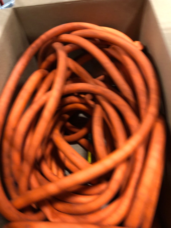 Photo 3 of Woods 22098803 16/2 Vinyl Outdoor Extension Cord 100-Feet, 100 ft, Orange 100 ft CORD SET