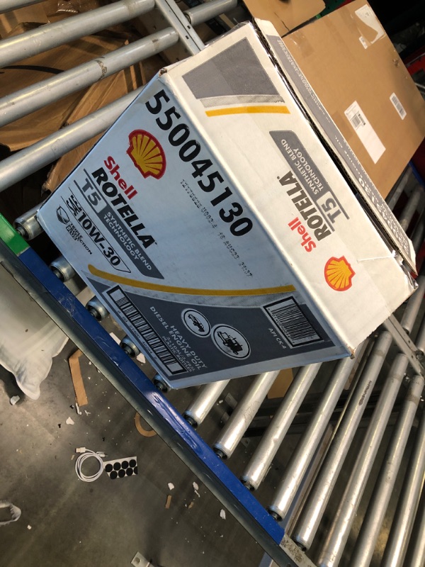 Photo 2 of Shell Rotella T5 Synthetic Blend 10W-30 Diesel Engine Oil (1-Gallon, Case of 3) 3-Pack 1 Gallon 10W-30