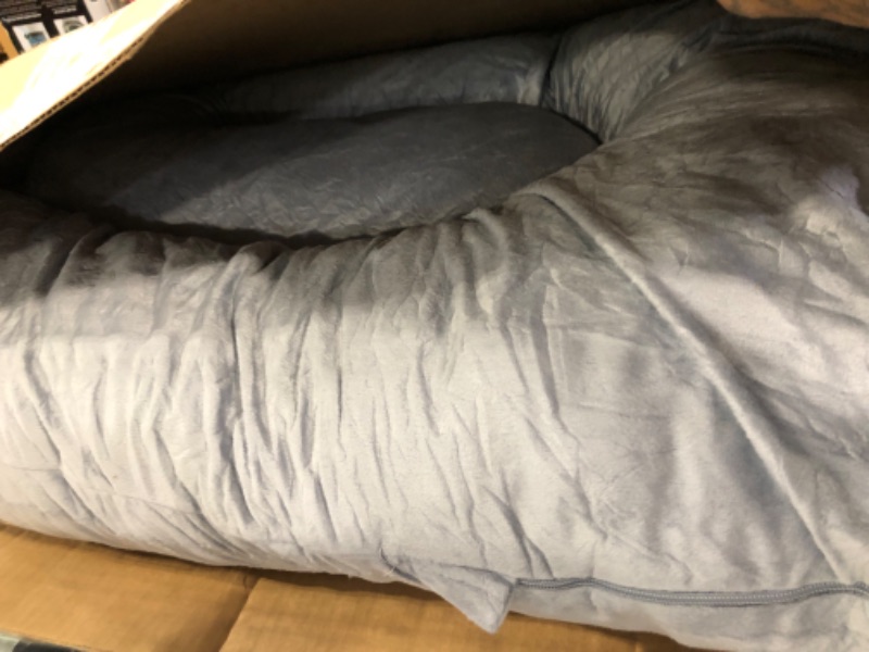 Photo 1 of 60 Inch Pregnancy Pillow for Sleeping, Extra Large U Shaped Body Pillow, Maternity Pillow for Pregnant Women with Velvet Cover (Dark Grey)