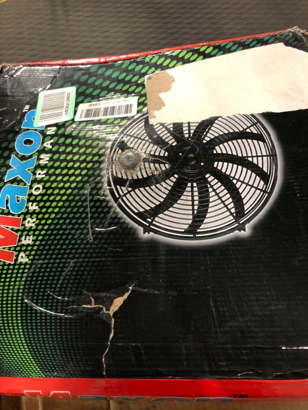 Photo 2 of 16 inch Electric Radiator Fan, 3000 CFM 10 Blades Electric Fan Automotive Black with Thermostat Wiring Switch Relay Kit