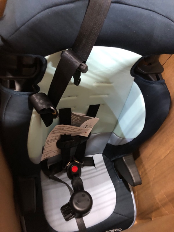 Photo 3 of Cosco Finale DX 2-in-1 Booster Car Seat, Forward Facing 40-100 lbs, Rainbow