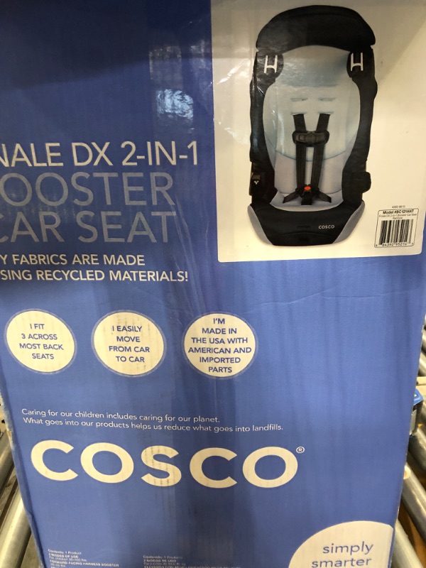 Photo 2 of Cosco Finale DX 2-in-1 Booster Car Seat, Forward Facing 40-100 lbs, Rainbow