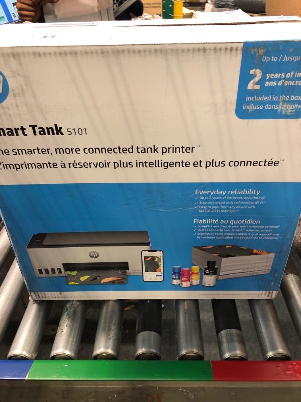 Photo 2 of HP Smart-Tank 5101 Wireless All-in-One Ink-Tank Printer with up to 2 Years of Ink Included (1F3Y0A),White